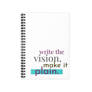 Write the Vision Ruled Line Spiral Notebook