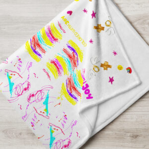Colored With Joy Throw Blanket